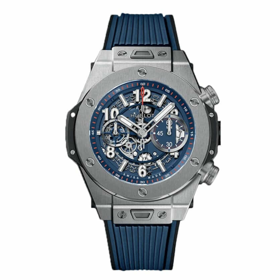 Hublot Transparent Blue Replica (1) Hublot Big Bang Unico 411.JX.4802.RT "Sapphire" Elite Super Clone - Image 1