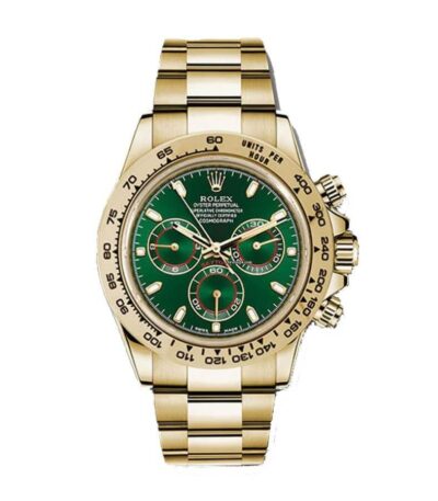 rolex-daytona-green-dial-yellow-gold-oyster-replica