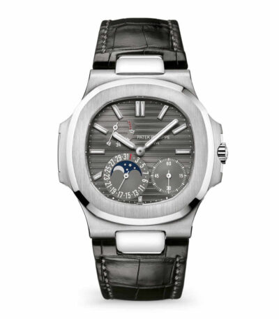 patek-philippe-nautilus-grey-white-gold-leather