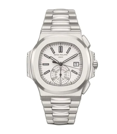 patek-philippe-chronograph-steel-white-dial-replica-watch