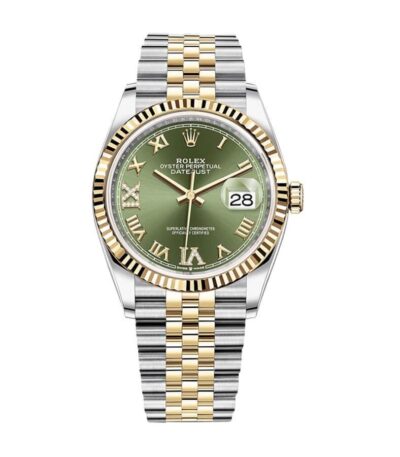 rolex-datejust-126283rbr-36mm-yellow-gold-steel-green-dial-replica