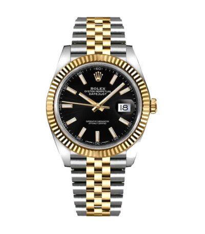 rolex-datejust-126333-41mm-yellow-gold-steel-black-dial-replica