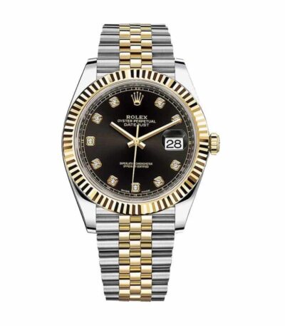 rolex-datejust-178383-31mm-steel-gold-automatic-black-dial
