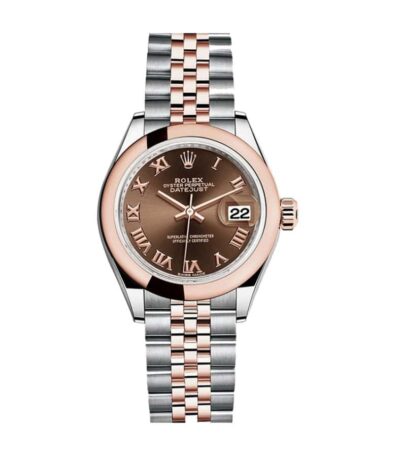 rolex-datejust-28mm-279161-steel-everose-gold-automatic-chocolate-dial