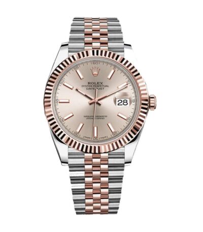 rolex-datejust-41mm-126331-sundust-rose-gold-jubilee-gold-dial-replica