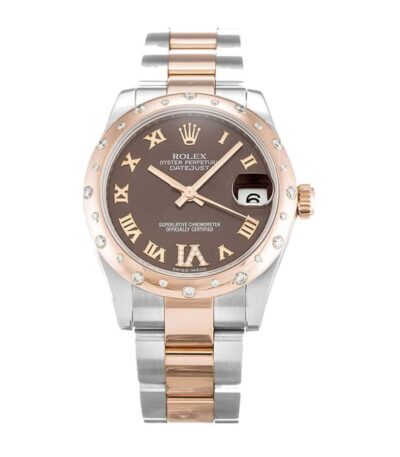 rolex-datejust-chocolate-roman-numeral-diamond-replica