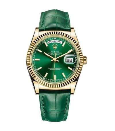 rolex-day-date-118138-green-dial-leather