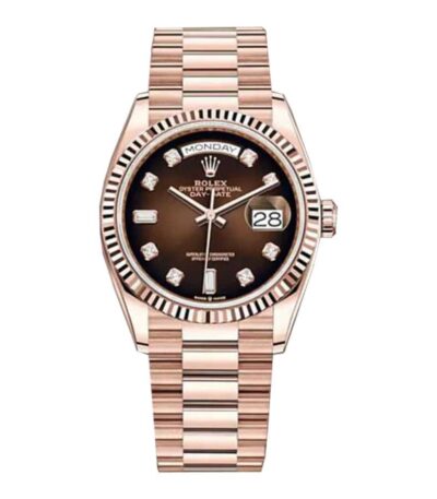 rolex-day-date-brown-ombre-diamond-dial-replica