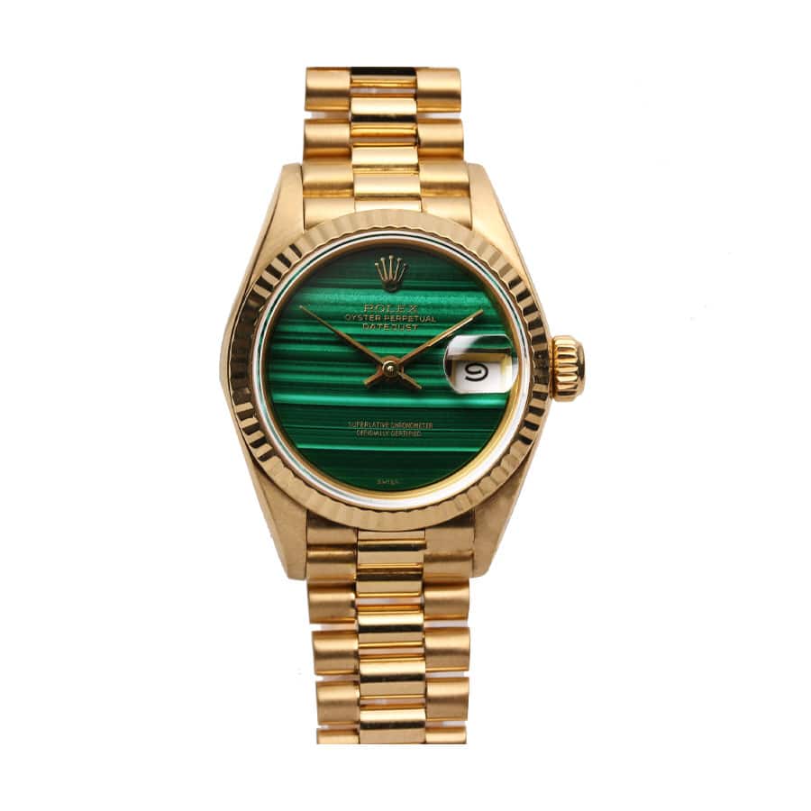 rolex-lady-datejust-69178-yellow-gold-malachite-dial-replica11 Rolex Datejust 69178 "Malachite Dial" Elite Clone Edition - Image 1
