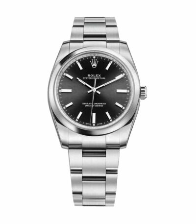rolex-oyster-perpetual-automatic-black-dial-ladies-114200-replica