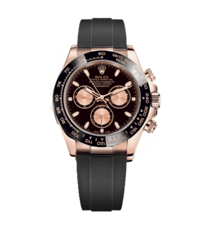 rolex-daytona-cosmograph-rose-gold-black-dial-rubber-replica-watch